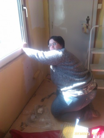 Und auch die Obfrau packt mit an!